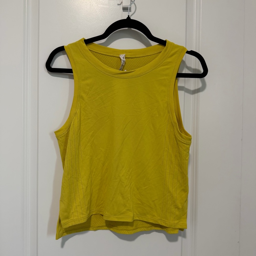 Lululemon Athletica Yellow Tank Top